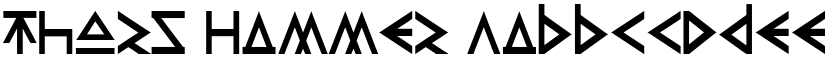 Thors Hammer font