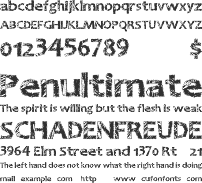 GreatNineties font preview