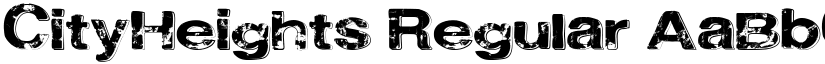 CityHeights Regular font