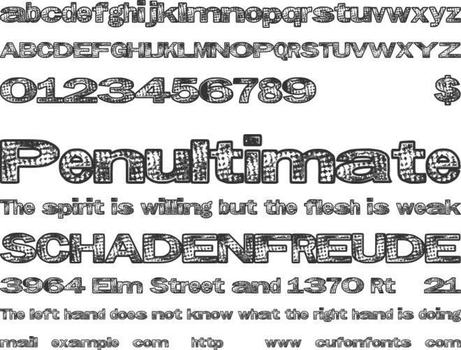 GrungeKids font preview