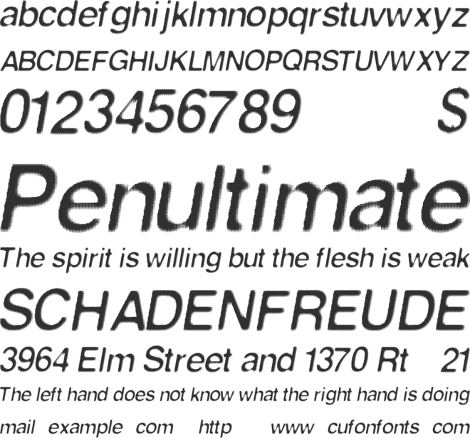 FirstContact font preview