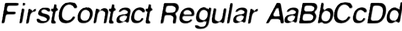 FirstContact Regular font