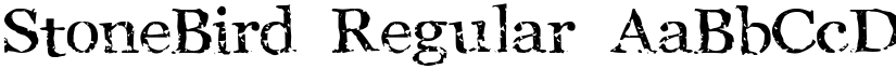 StoneBird Regular font