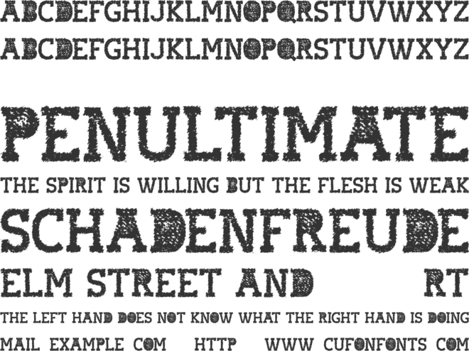 Hostile Headline font preview