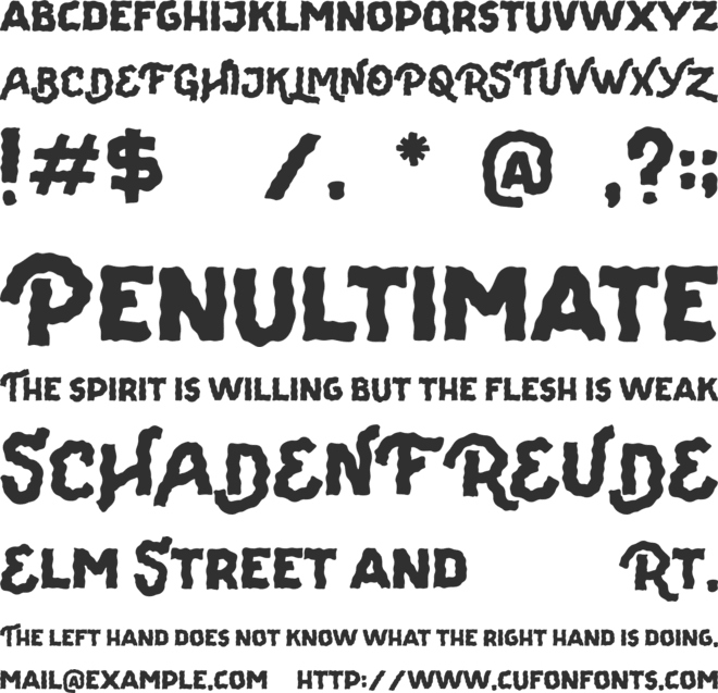The Viperion DEMO font preview