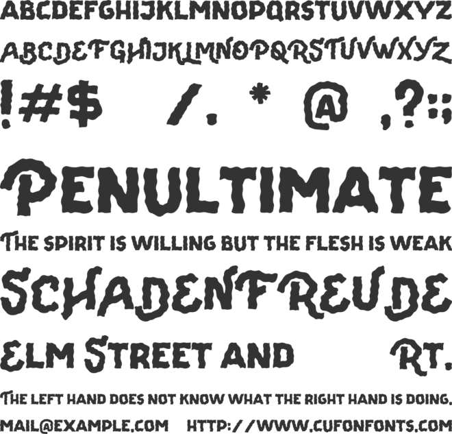 The Viperion DEMO font preview