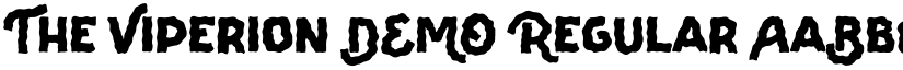 The Viperion DEMO Regular font