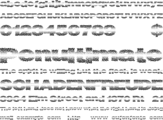 Fadevetica font preview