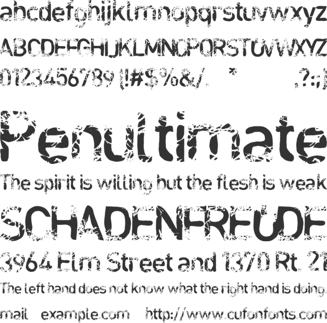 blabloosy font preview