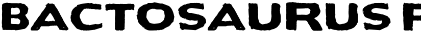 Bactosaurus Regular font