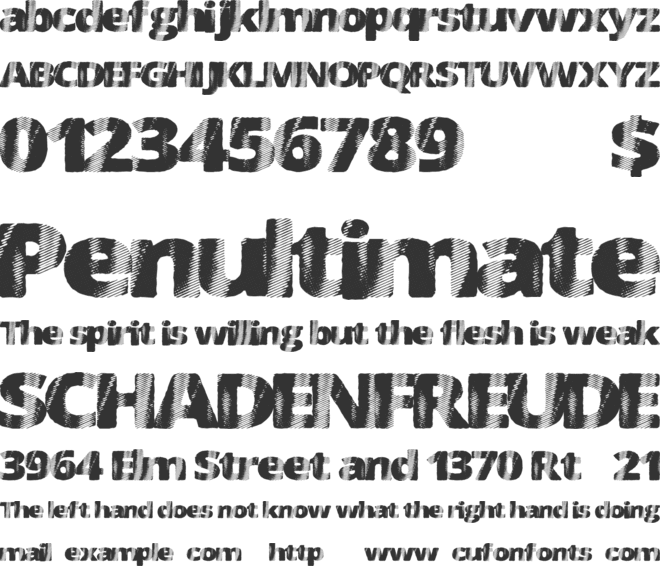 FourSix font preview