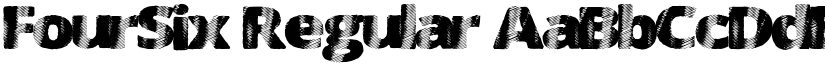 FourSix Regular font