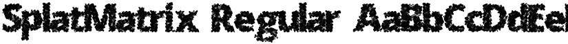 SplatMatrix font download
