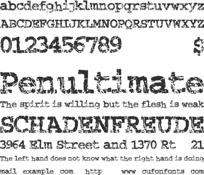 StrungPiano font preview