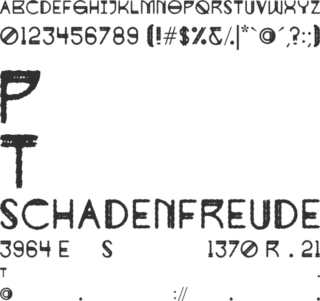 Doppelquer font preview