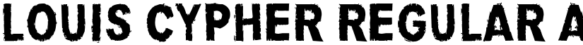 Louis Cypher Regular font