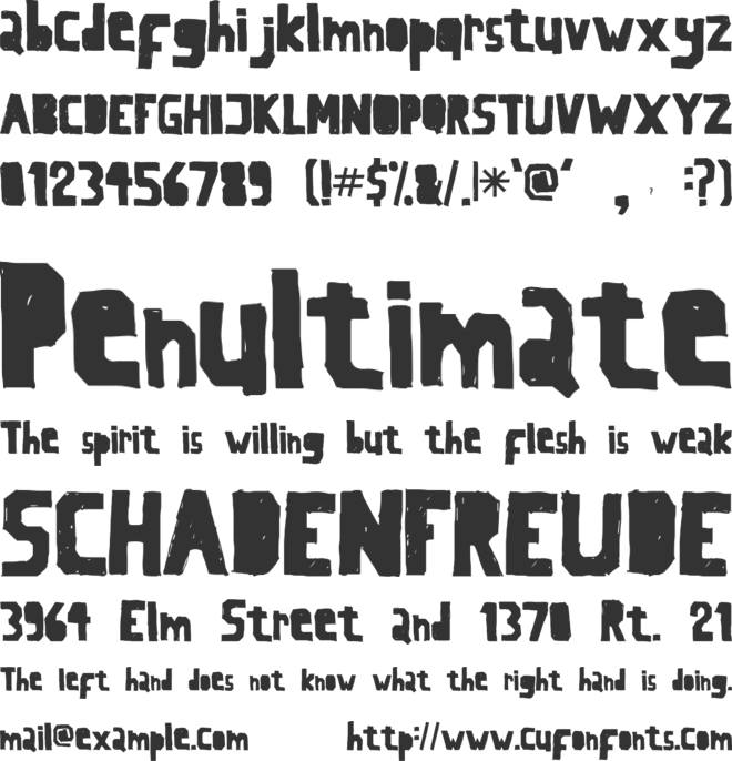 LaSegunda font preview