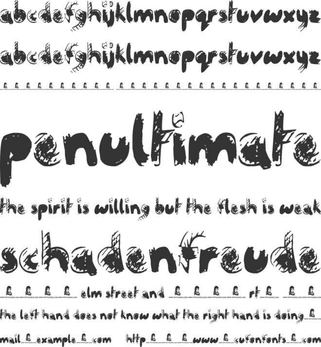 Crazy Horse font preview