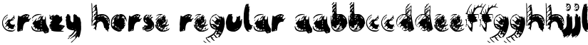 Crazy Horse Regular font