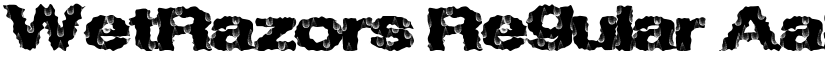 WetRazors Regular font