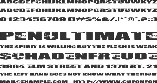 Nirhauma font preview