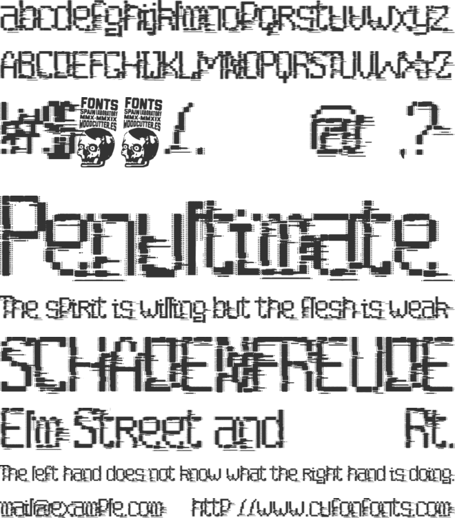 Cortocircuito font preview