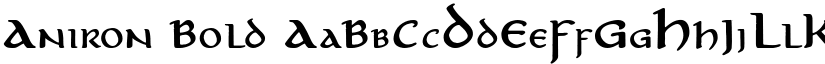 Aniron Bold font