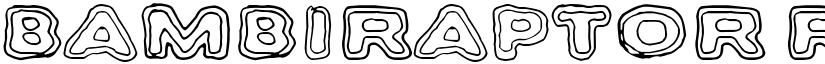 Bambiraptor Regular font