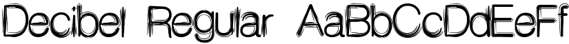 Decibel Regular font