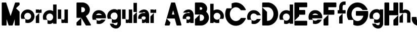 Mordu Regular font