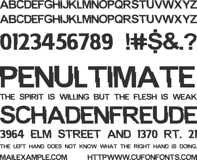 NHL Wild font preview