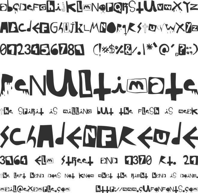 DaPunk font preview