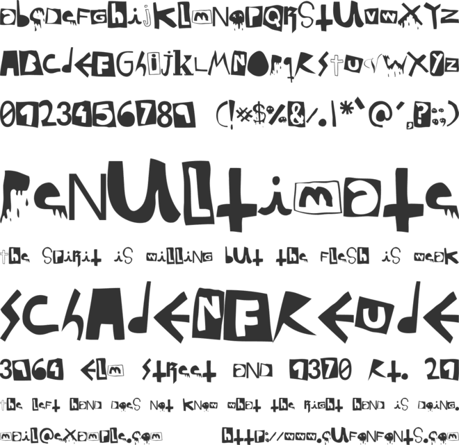 DaPunk font preview