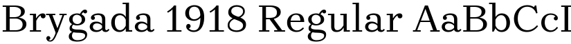 Brygada 1918 Regular (Variable) font