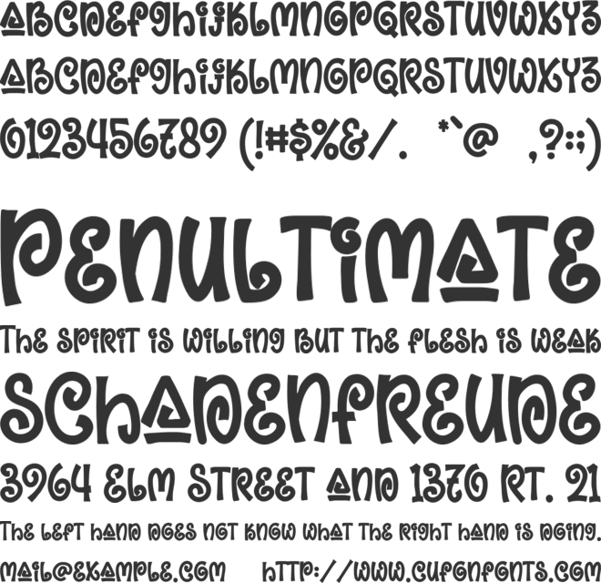 Aloha Dance font preview