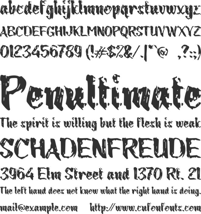 c Cengkeh font preview