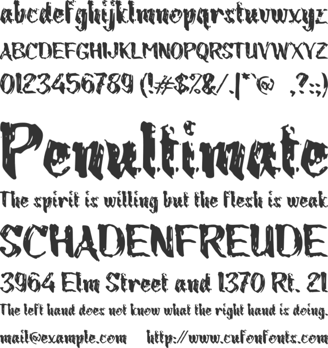 c Cengkeh font preview