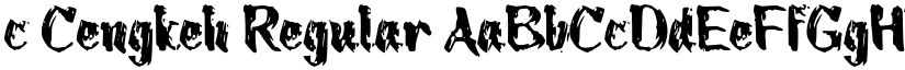c Cengkeh Regular font