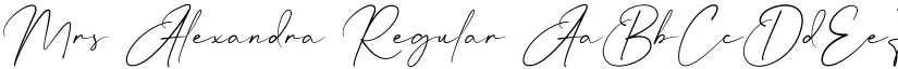 Mrs Alexandra font download