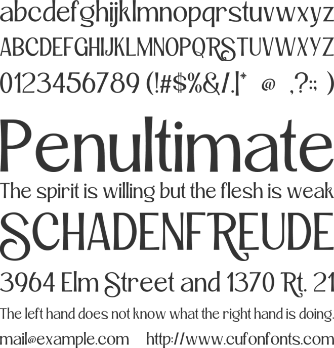 Roby Soho font preview