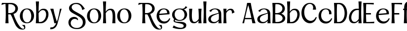Roby Soho Regular font