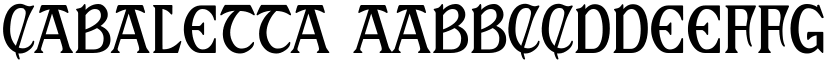 Cabaletta font