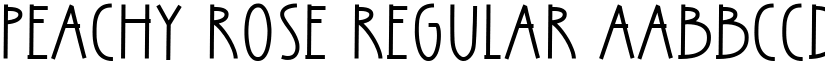 Peachy Rose Regular font