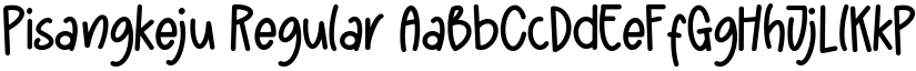 Pisangkeju Regular font