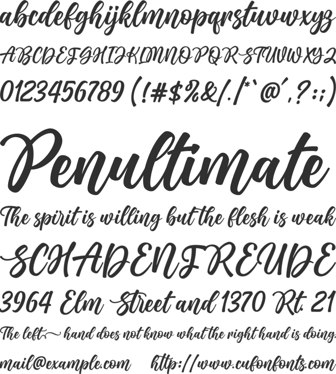 lovecraft font preview