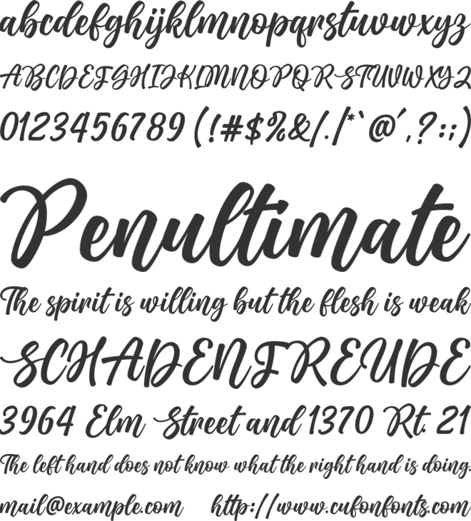 lovecraft font preview
