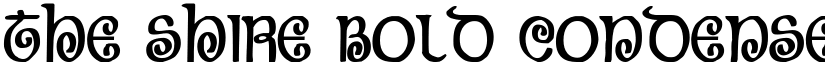 The Shire Bold Condensed font