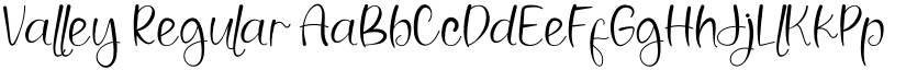 Valley Regular font