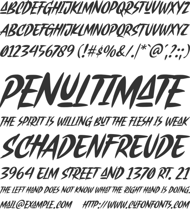 Blankone font preview