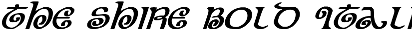The Shire Bold Italic font